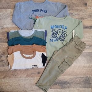 Toddler Garanimals 3T Sweatshirt T-shirt Jogger Clothing Bundle Matching Set